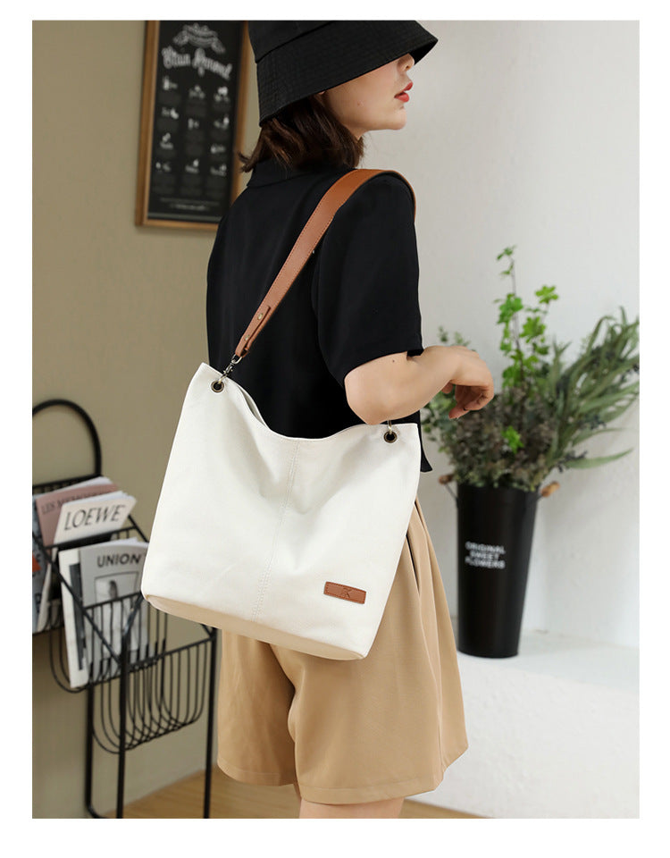 Women's Fashion Casual Canvas Shoulder Bag Large Capacity GO Buy