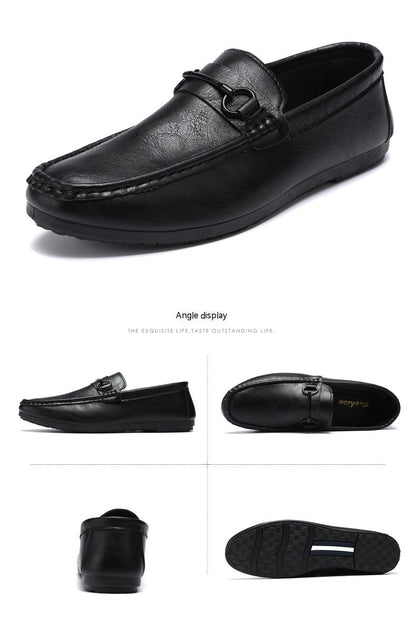 Casual Men's Solid Color Synthetic Leather Shoes Gobuy Fashion
