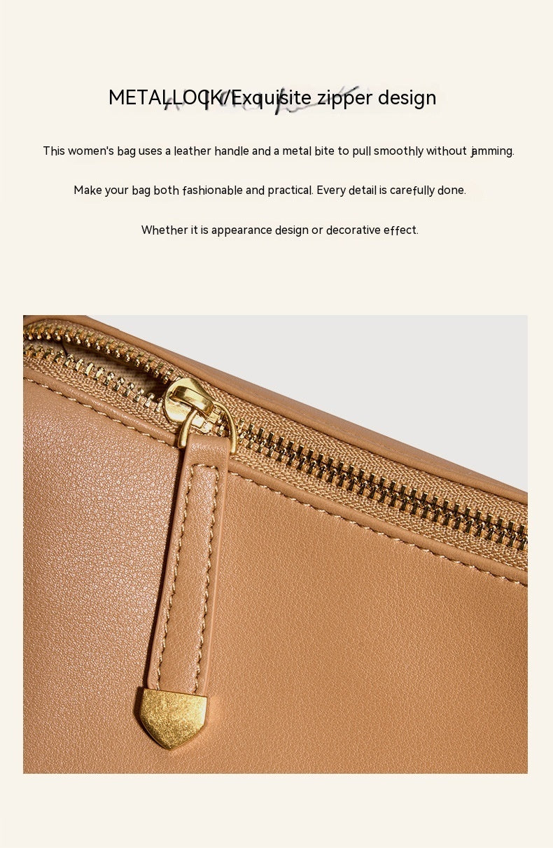 Women's High-grade Cowhide Baguette Underarm Bag GO Buy