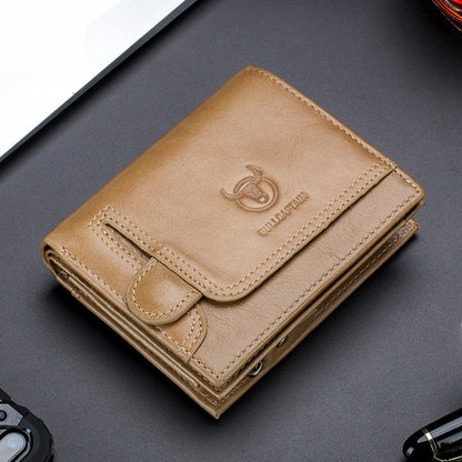 First layer cowhide men's leather wallet GO Buy