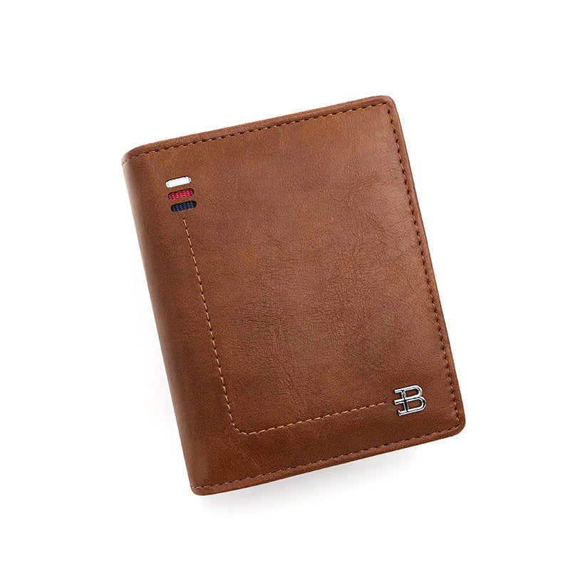 Men's Wallet Zipper Hasp Short B Word GO Buy