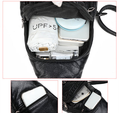 Fashionable Western Style PU Soft Leather Ladies Shoulder Bag GO Buy