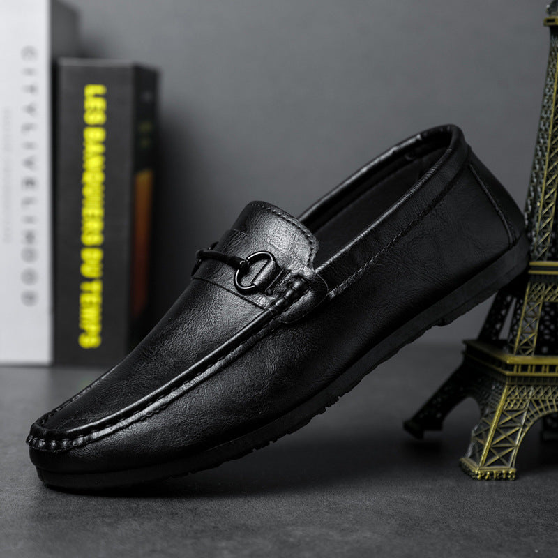Casual Men's Solid Color Synthetic Leather Shoes Gobuy Fashion