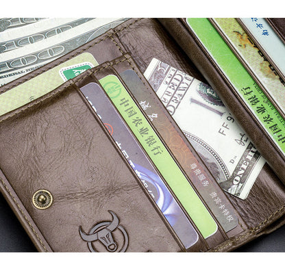 First layer cowhide men's leather wallet GO Buy