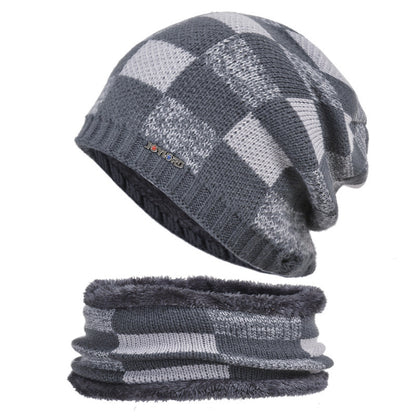 Winter Hat Pullover Bib Suit Plus Fluffy Thread GO Buy