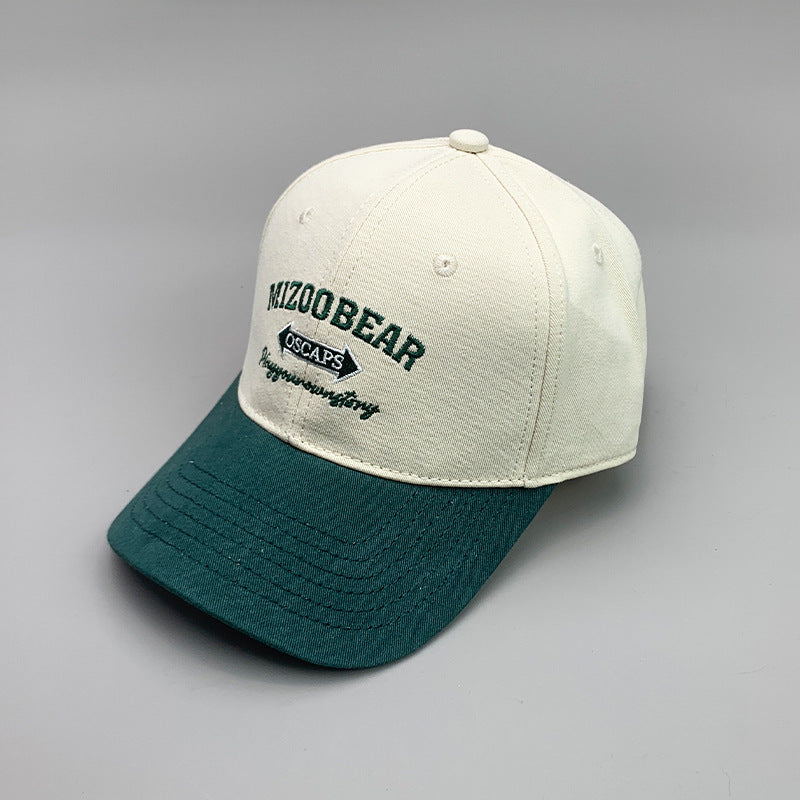 Simple Color Matching Letters Graffiti Cotton Embroidery Sports Breathable Baseball Cap Gobuy Fashion