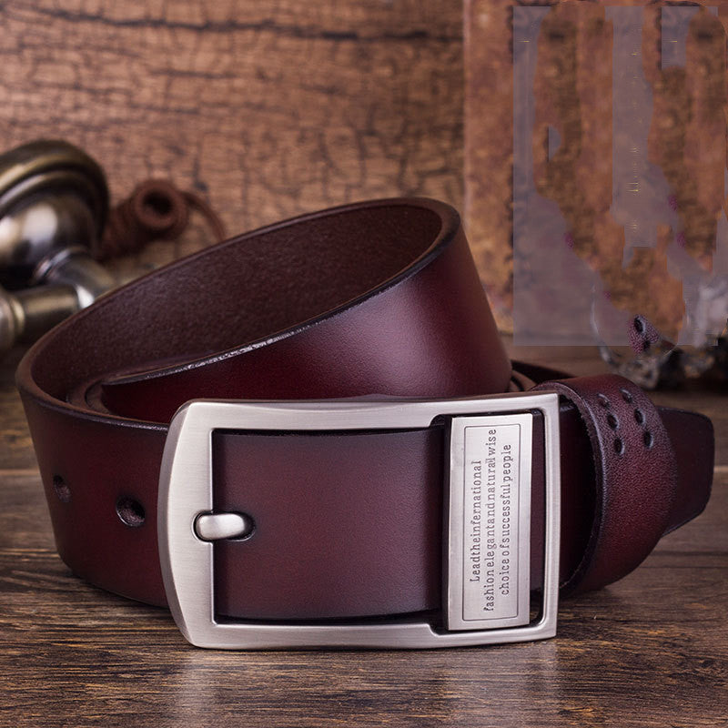 Men's Leather Pin Buckle Belt Fashion Casual GO Buy