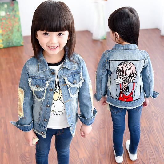 Coat Long-sleeved Korean Style Middle-aged Baby Cardigan GO buy