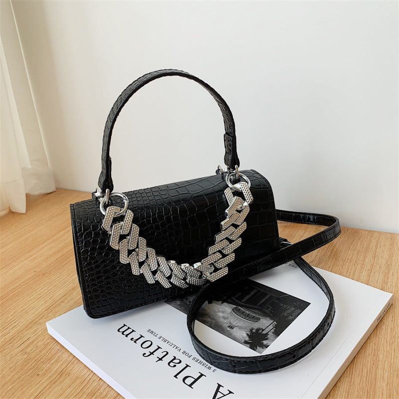 One Shoulder Messenger Portable Stone Pattern Small Square Bag GO Buy