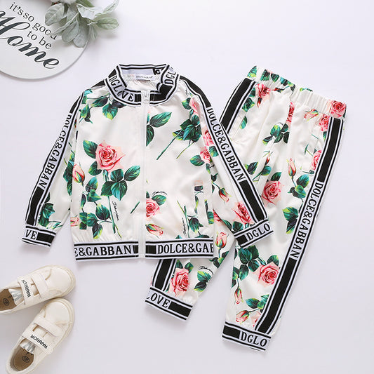 Girls Baby Fashion Zip Sweatshirt Set GO buy
