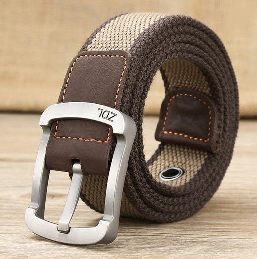 Canvas belt men's and women's pin buckle belt GO Buy
