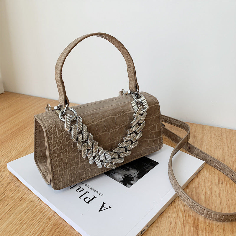 One Shoulder Messenger Portable Stone Pattern Small Square Bag GO Buy
