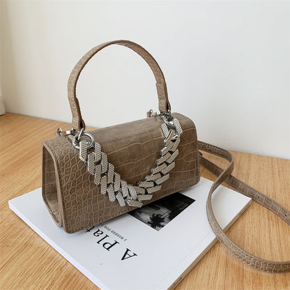 One Shoulder Messenger Portable Stone Pattern Small Square Bag GO Buy