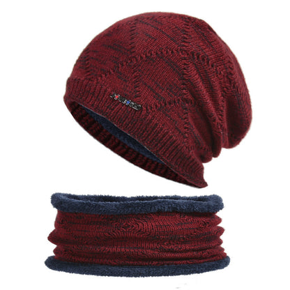 Biking Men's Two-piece Woolen Hat With Head And Ear Protection GO Buy