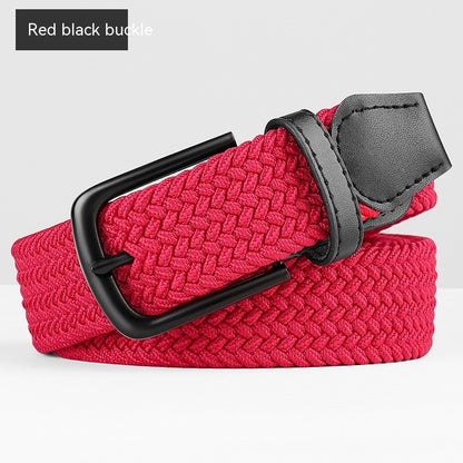 Woven Leather Belt Men's Pant Women's Jeans GO Buy