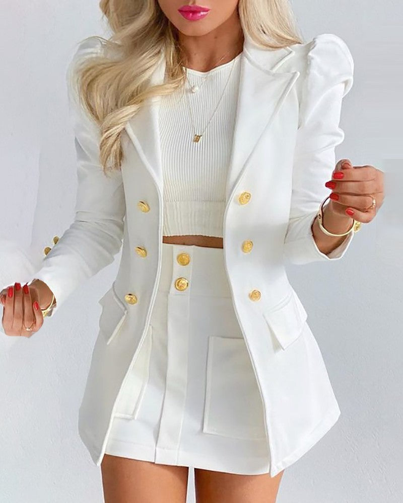 Fashion Solid Color Casual Suits Women's GO buy