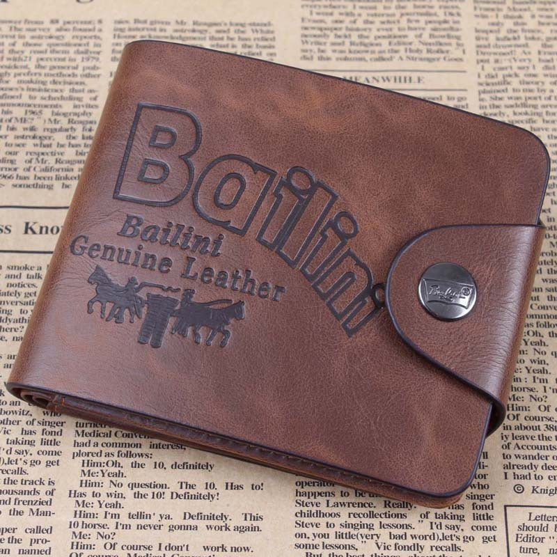 Tri-fold retro casual wallet card holder GO Buy