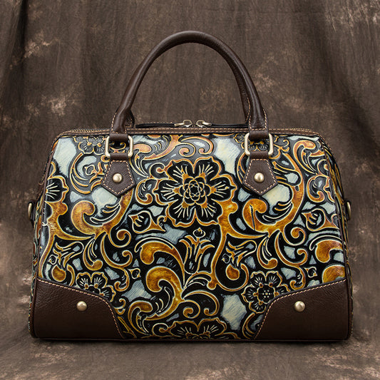 European And American New Head Leather Soft Leather Women's Pillow Bag GO Buy