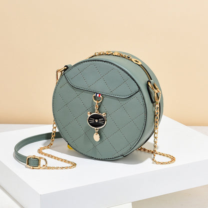 Ladies Small Round Bag Shoulder Messenger Bag GO Buy