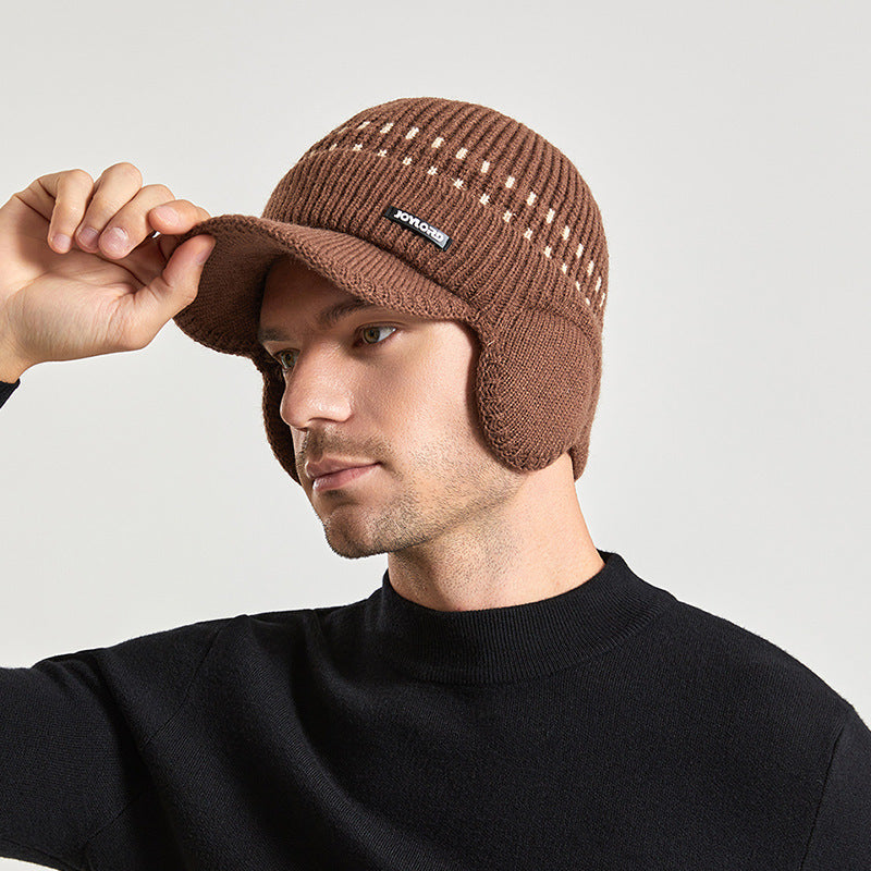 Fleece-lined Men's Sleeve Cap Ear Protection Baseball GO buy