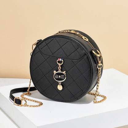 Ladies Small Round Bag Shoulder Messenger Bag GO Buy