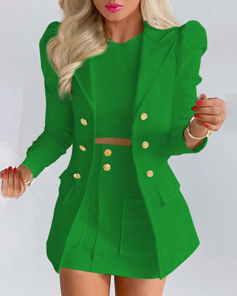 Fashion Solid Color Casual Suits Women's GO buy