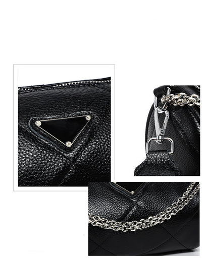 Fashion Chain Bag Embroidered Line Rhombus One Shoulder Messenger GO Buy