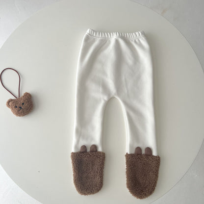 Ins Baby Hooded Bear Plush Romper For Warmth GO buy