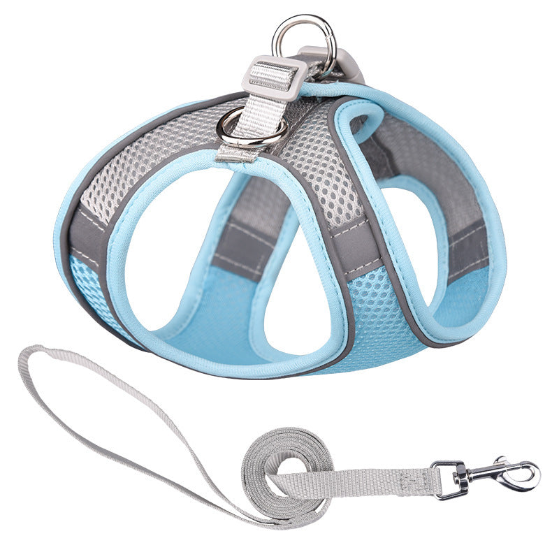 Vest-style Pet Harness Reflective Breathable Dog Hand Holding Rope Leash GO Buy