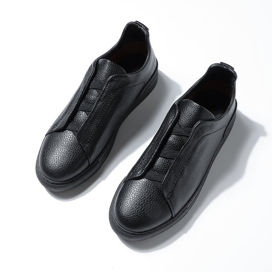 Soft Bottom Soft Surface Short Casual New Men's Leather Shoes GO Buy