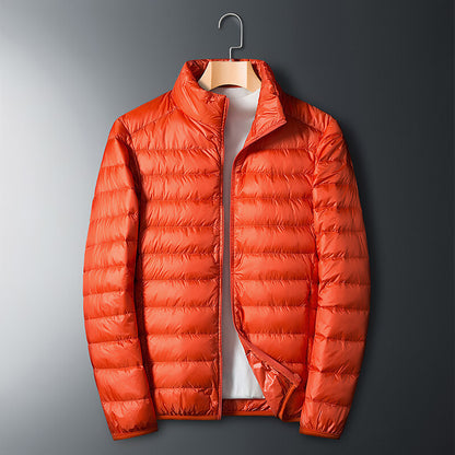 Autumn And Winter Men's Stand Collar Lightweight Down Jacket Gobuy Fashion