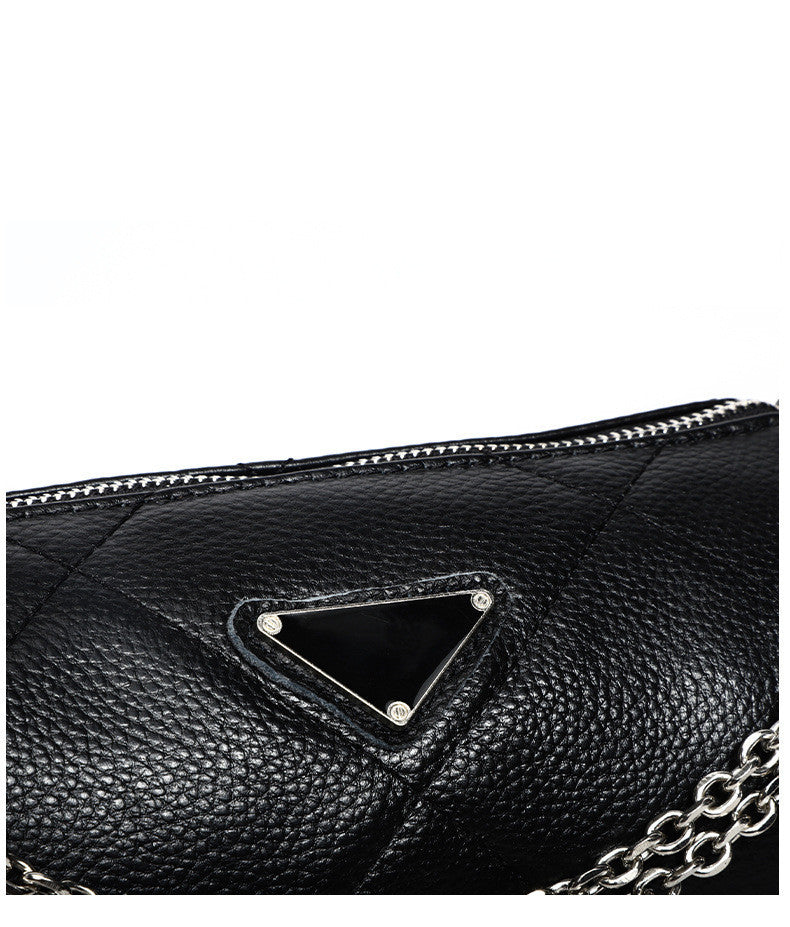 Fashion Chain Bag Embroidered Line Rhombus One Shoulder Messenger GO Buy