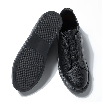 Soft Bottom Soft Surface Short Casual New Men's Leather Shoes GO Buy
