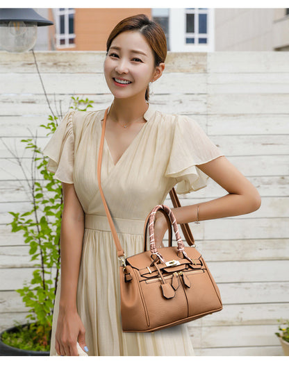 Silk Scarf Portable Platinum Pure Color Simple One-shoulder Messenger Bag GO Buy