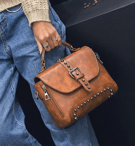 Women Vintage Leather Crossbody Handbags GO Buy