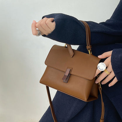 Textured Peach Wood Retro Women's Large Capacity Shoulder Bag GO Buy