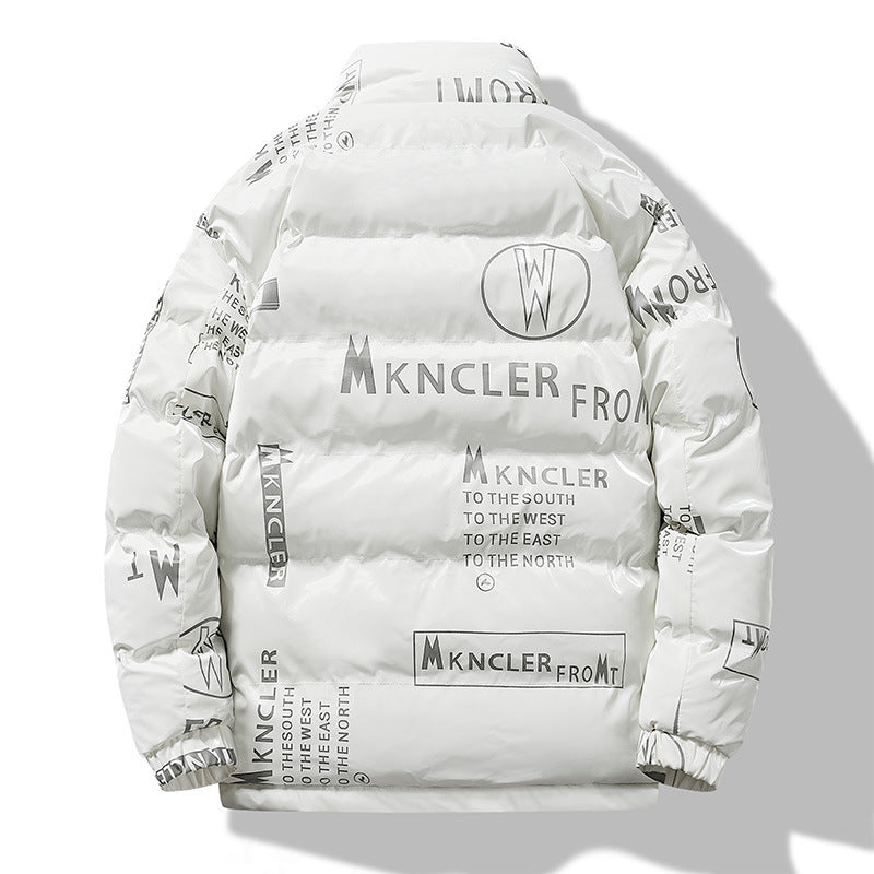 Printed Coat Winter Men's Fashion GO buy