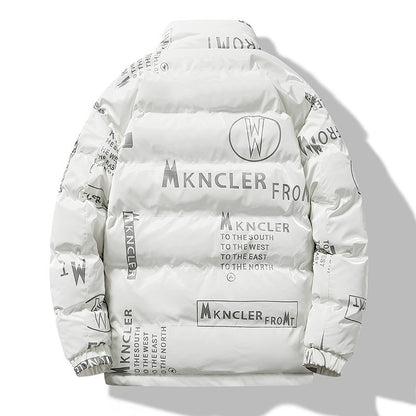 Printed Coat Winter Men's Fashion GO buy