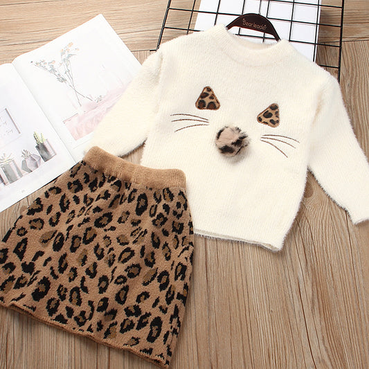 Children's knitted sweater suit GO buy