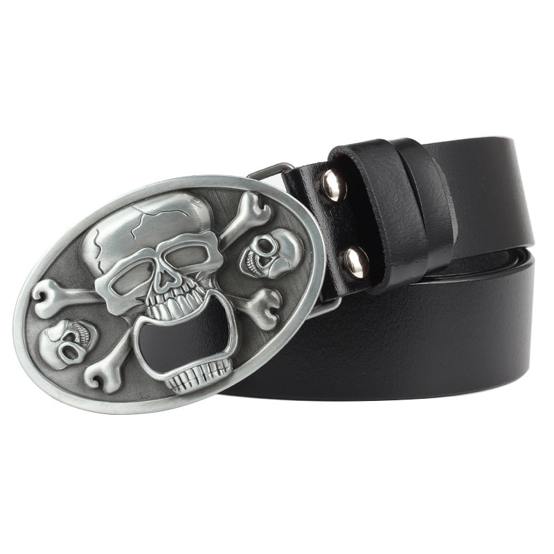 Men's Casual Skull Decorative Belt GO Buy