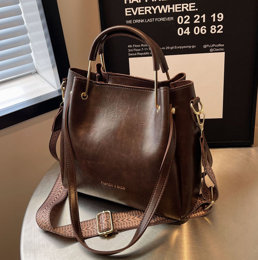 Retro Large Capacity Hand-held Tote Bag Casual Crossbody GO Buy