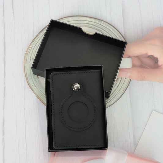 Leather Card Case Automatic Card Wallet Anti Lost GO Buy