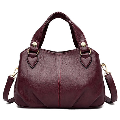 Multifunctional Handbag Sheepskin Stitching One-shoulder Messenger Bag GO Buy