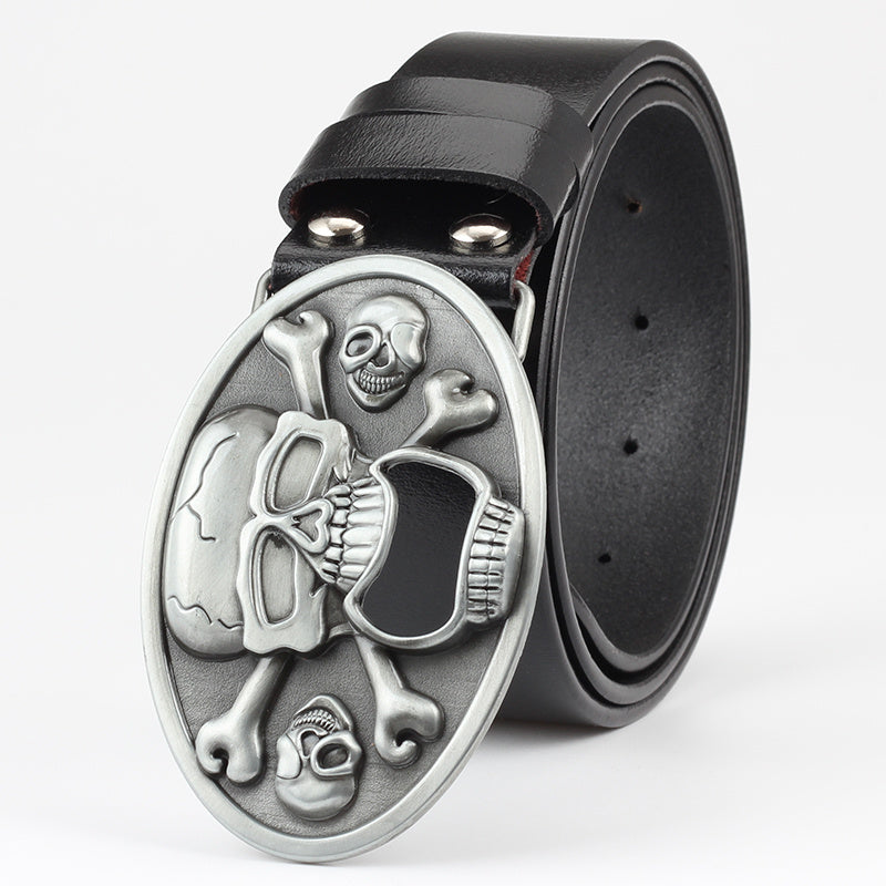 Men's Casual Skull Decorative Belt GO Buy
