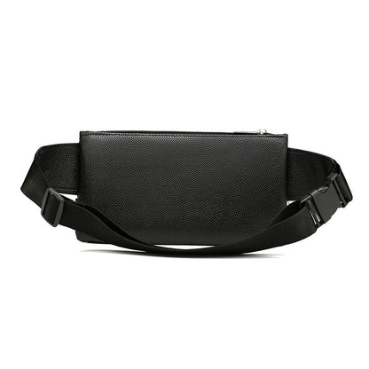 Men's Belt Bag Classic Solid Color PU Leather Waist Bag Outdoor Leisure Travel Fanny Pack Purse GO Buy