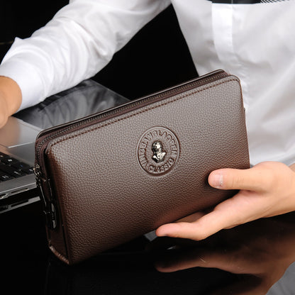 Men's Business Casual Clutch New Soft Leather Clutch GO Buy