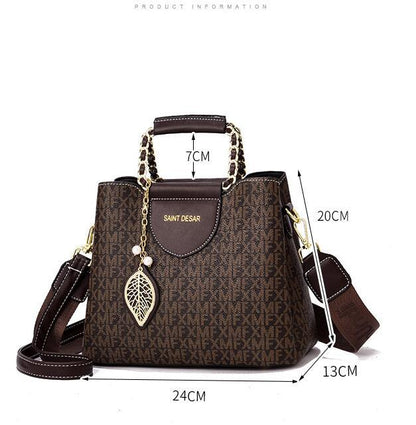 Women's Vintage Fashion Print Handbag GO Buy