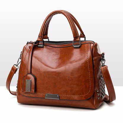 Fashionable And Versatile Soft Leather Messenger Bag GO Buy