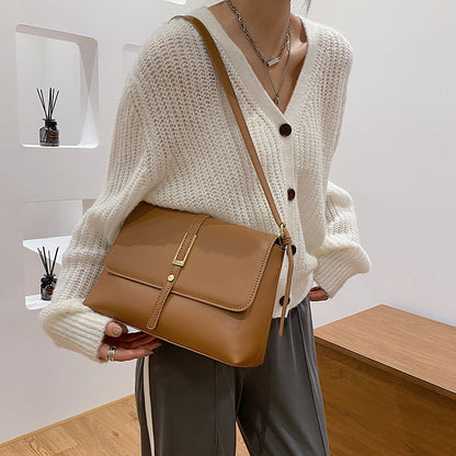 Retro Solid Color One-shoulder Western Style Messenger Bag GO Buy