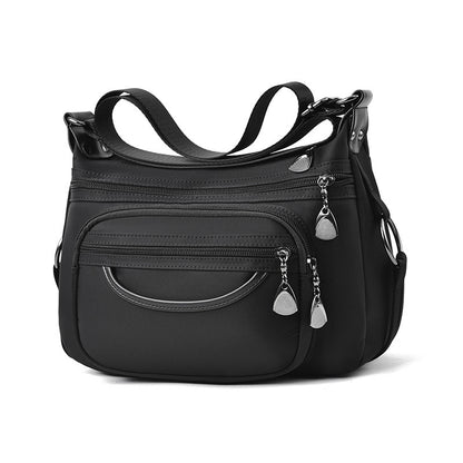 Women Work Bag Multi-pocket Messenger Bag With Zippers Daily Crossbody Bag GO Buy